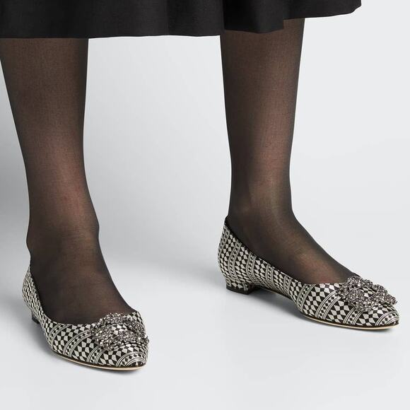 Manolo Blahnik Hangisi Flats - Picture 2 of 14